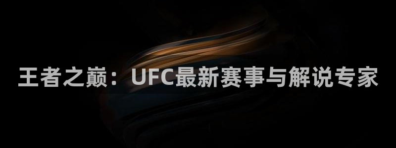 王者之巅：UFC最新赛事与解说专家